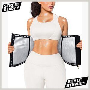 Medium Waist Trainer with Steel Bones for Workout & Postpartum Support